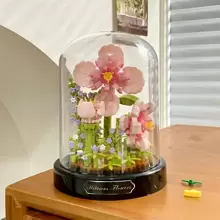 Flor Eterna De Hibisco (con Caja De Exhibición) - Rosa - Ver 4