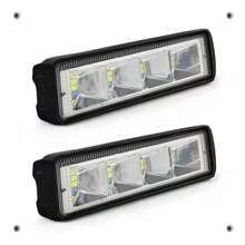 Pair Of 24 Hiper Led Headlights White Amber Strobe Bar - 白黃色 - 查看 3