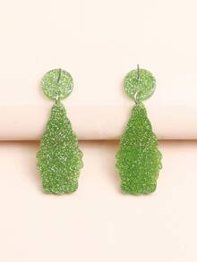 1對聖帕特里克節星星和帽子和小矮人設計耳環,適合女性 - 彩色 - 查看 3