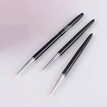 Nail Art Brushes Set Including Liner Brush, Dotting Tool, Gel Brush, Detail Brush, For Nail Art Design - Black - View 9