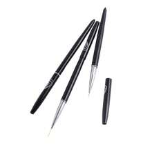 Nail Art Brushes Set Including Liner Brush, Dotting Tool, Gel Brush, Detail Brush, For Nail Art Design - Black - View 8