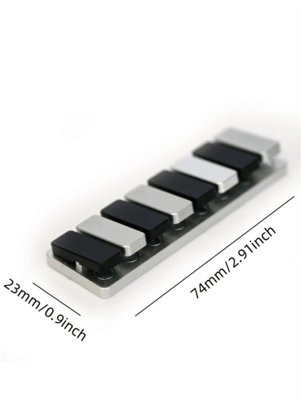 Metal Piano Fidget Slider Haptic Slider Clicker Sensory Gadget Button
