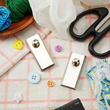 Magnetic Seam Guide For Sewing Machine Magnet Seam Guide Ruler Straight Seam Gauge Sewing Machine Attachments - Silver - View 8