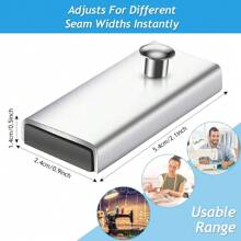 Magnetic Seam Guide For Sewing Machine Magnet Seam Guide Ruler Straight Seam Gauge Sewing Machine Attachments - Silver - View 4