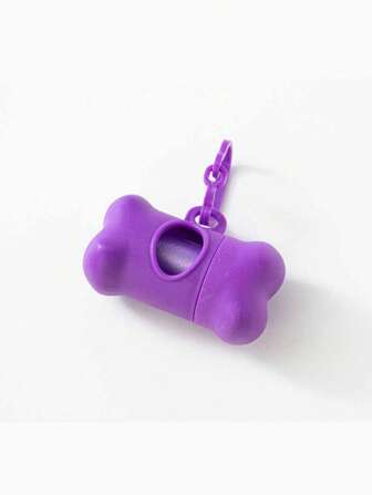1pc Matte Finish Bone Shaped Pp Material Pet Cleaning Supplies, Garbage Bin For Dog Poop Bag, Storage Box, Outdoor Use