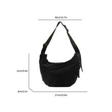 Fashionable Leisure All-Match Crossbody Bag, Ideal For Traveling, Shopping And Other Occasions - Black - View 2