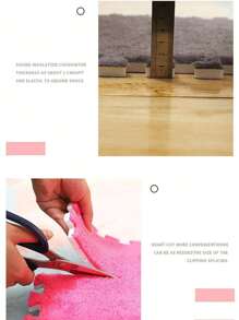 12入組毛絨拼圖楔形坐墊,正方形拼接毛絨地墊,防滑保護舒適座墊泡沫地墊,尺寸11.8*11.8*0.4英寸,黑白色 - 黑色+白色 - 查看 6