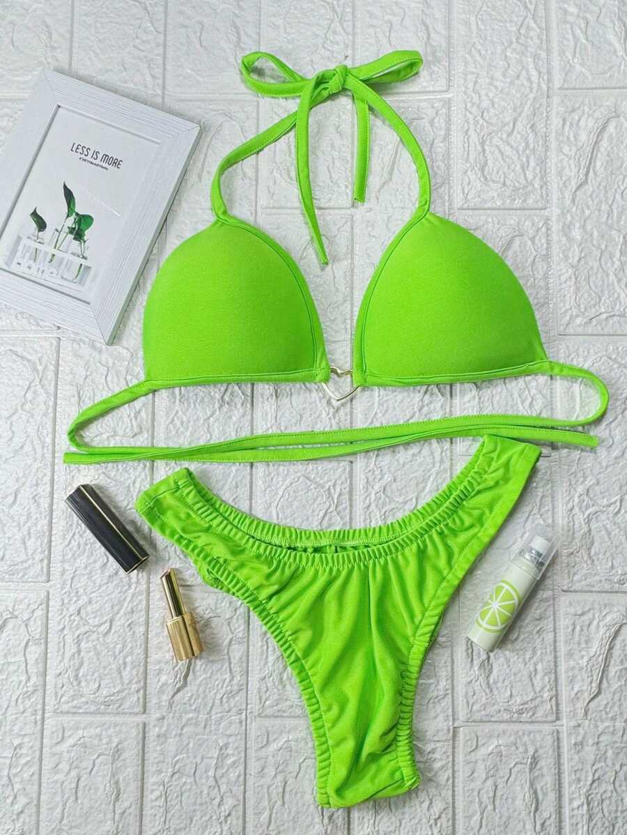 Women Bikini Sets - 薄荷綠 - 查看 1