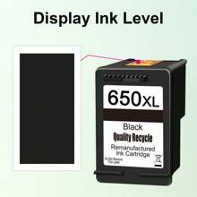 KT INK 650XL Black And Color Cartridge Compatible With 650XL Replacement Compatible With Deskjet 1015, 1515, 2515, 2545, 2645, 3515 - Black - View 3