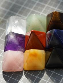 1入迷你水晶金字塔,適用於女性的日常珠寶diy - 白水晶 - 查看 2