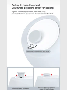 1個灰色可攜式矽膠狗狗水樽,適用於戶外活動,可摺疊旅行水杯,適用於遛狗 - 淺灰色 - 查看 5