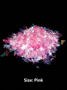 20g/包不对称彩色五彩纸屑环氧树脂填充物闪光亮片环氧树脂模具填充物硅胶铅笔盒用于美甲装饰