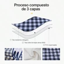 Waterproof Picnic Mat, Camping Mat Beach Blanket Mat - Navy Blue - View 4