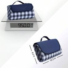 Waterproof Picnic Mat, Camping Mat Beach Blanket Mat - Navy Blue - View 7