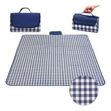 Waterproof Picnic Mat, Camping Mat Beach Blanket Mat - Navy Blue - View 2
