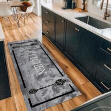 1入廚房地墊進門踏墊,四季通用柔軟的水晶絨,可水洗且防滑 - 灰色 - 查看 2