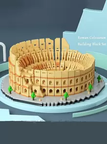 1 pezzo Set di puzzle 3D di famosi monumenti mondiali: Torre di Elisabetta (Big Ben) nel Regno Unito, skyline di Dubai, Museo del Louvre in Francia, Colosseo a Roma, Torre Eiffel a Parigi e Statua della Libertà negli Stati Uniti; giocattolo educativo e creativo, da collezione e da regalo per decorazione della stanza per compleanni/Natale - Multicolore - Visualizzare 11