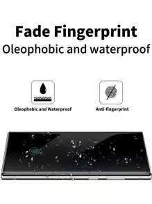 2 件 3D 曲面指纹解锁高清防刮屏幕保护膜，兼容三星//Honor/Vivo/Moto/Realme/OPPO/Infinix/// Pixel 生日礼物，家人，朋友钢化玻璃，手机屏幕保护膜，手机配件 - 無色 - 查看 3