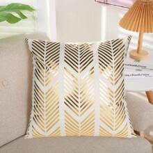 1個方形閃亮金箔枕套(45×45cm),適用於家居、房間、臥室、花園裝飾等,適用於客廳、沙發、床、汽車、辦公室。也稱為坐墊套。 - 彩色 - 查看 2