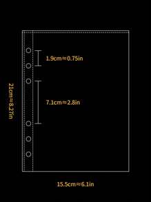 10 cái A5 Kích thước 6 lỗ Trong suốt Không thấm nước Thẻ Và Hình chụp Bộ sưu tập Nọn nhẹ Kích thước Phù hợp Instax Tập ảnh , Thẻ , 4X4 Trang bên trong Và Lưới Túi Đối với Sổ lưu niệm , Tạp chí , Thay thế - Trong sáng - Xem 2