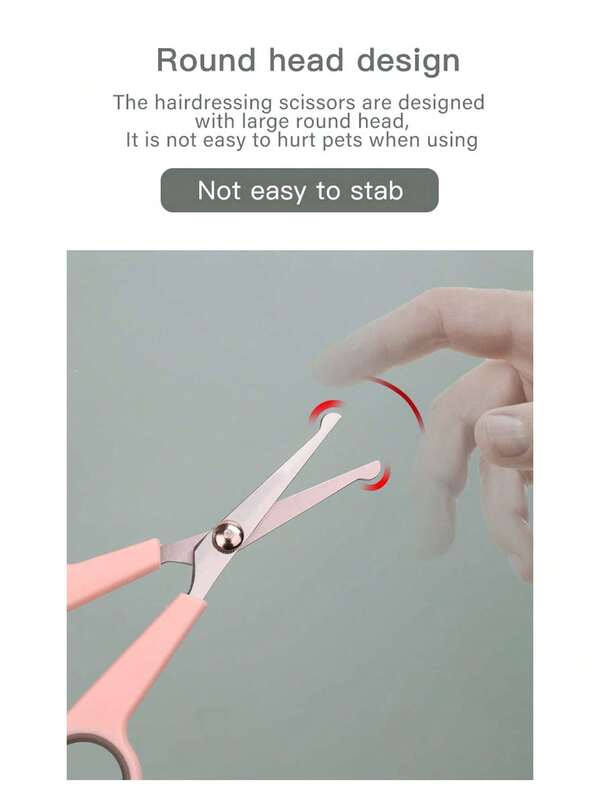 1pc Pet Grooming Scissors, 7Inch Straight Shears For Cats And Dogs