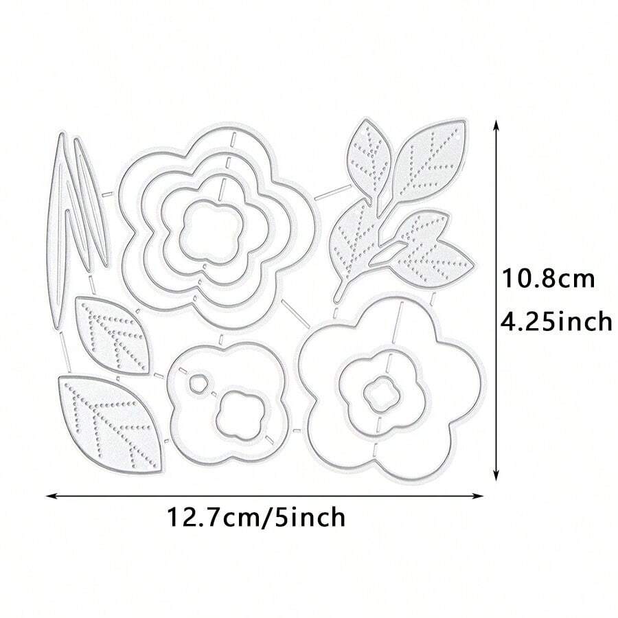 1 Flower, Plant, Flower, Metal Carbon Steel Knife Mold DIY Cutting