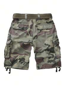 Men'S Camo Multi-Pocket Relaxed Fit Casual Shorts,Outdoor Camouflage Twill Cargo Shorts 11" Inseam(No Belt) - C29 Camo - Xem 2