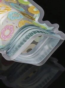 5pcs Mason Jar Bottle Pattern Zipper Bags Nut Snacks Zipper Bags - A-donut Pattern - View 8