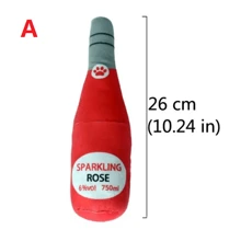 1入組交互式狗玩具-伏特加酒瓶造型-尖叫咀嚼玩具,適用於小狗和狗-促進牙齒健康和愉快的行為,寵物玩具絨毛填充伏特加玩具,尖叫咀嚼抗鮮 - 彩色 - 查看 2