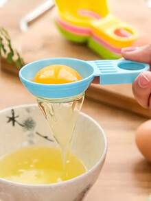 3入組創意多色蛋白分離器,輕鬆分離蛋黃和濾出蛋白液,短柄蛋白分離器,烹飪和烘焙廚房小工具 - 彩色 - 查看 4