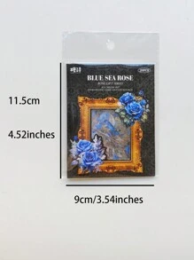 1 包 20 個玫瑰花系列復古奇幻燙金植物花朵貼紙包 - 彩色 - 查看 2