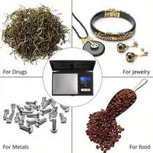 Bascula Digital Gramera Joyeria Joyero 1000x0.1 - Plateado - Ver 9