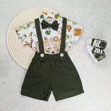 Baby Boys Sets - xanh quân đội - Xem 2