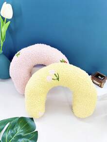 1 個深度睡眠枕頭,適合狗和貓,u 形頸椎保護貓玩具,柔軟舒適的枕頭,寵物用品 - 粉色 - 查看 4