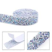 1入新品樹脂鑲嵌鑽石裝飾帶,適用於服飾配件diy珠寶製作