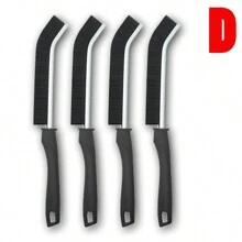 1pc Cleaning Brush With Hanging Hole, Hard Bristle Brush For Cleaning Thin Slot, Suitable For Kitchen Bathroom Floor Gap, Corner Cleaning - Black - View 5