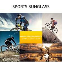 1pc Men's Fashionable Polarized Fashion Glasses With Metal Full Frame For Outdoor Activities Such As Driving, Fishing, Cycling, Hiking, Traveling - Gold - View 9