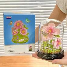 Flor Eterna De Hibisco (con Caja De Exhibición) - Rosa - Ver 6