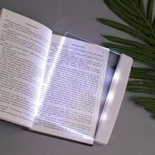 1 件學生閱讀燈 Led 夾式平板電腦書燈護眼夜燈（由壓克力玻璃製成,需要 3 節 Aaa 電池）,非常適合宿舍和床頭學習,夾式書本燈和迷你手電筒專為學習設計 - 無色 - 查看 11