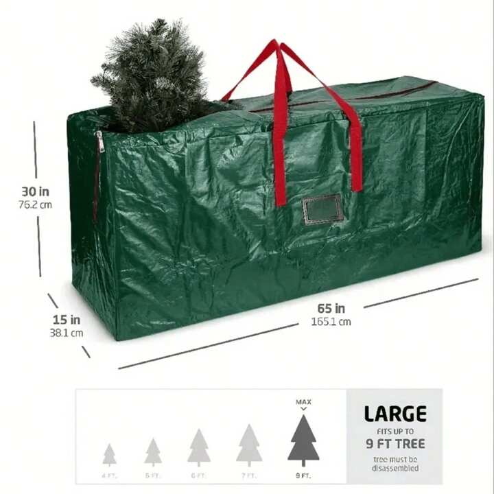 Borsa Per Albero Di Natale - 172x50x76 Cm In Oxford 600D | Impermeabile E Resistente - Foto 2