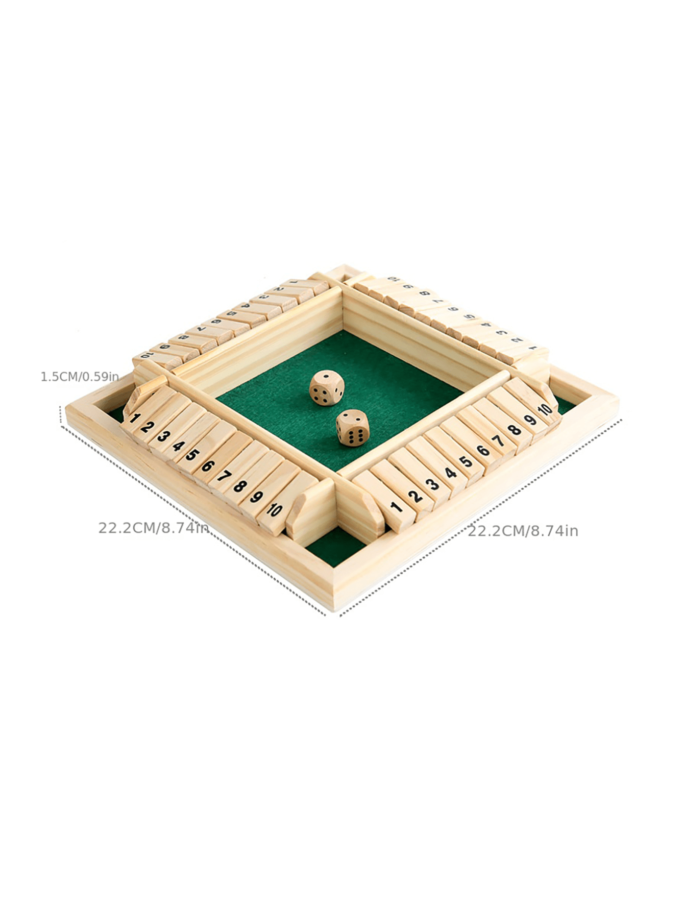 Wooden Children'S Table Game Interactive Toy, FourSided Number Table Game Memory Matching Toy