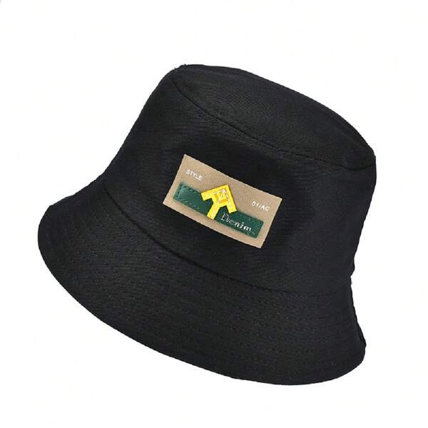 1pc Trendy Bucket Hat For Autumn, Korean Style Simple Fabric Fisherman