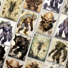 1 Pack Biological Archives Graffiti Cross-Border Cartoon Stickers DIY Following Suitcase Stickers Waterproof - Multicolor - View 4