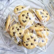 100入組自封餅乾袋,6x7英寸透明再封玻璃紙袋,用於禮品、產品、糖果包裝 - 無色 - 查看 1