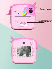 Instant Print Camera, Pocket-Sized Mini Photo Printer, 1080p, 24 Million Pixels, Perfect Gift! - Green - View 6