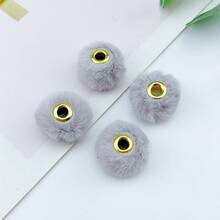 10pcs/Set Soft Plush Round Beads Diy Jewelry Making Accessory - Hair ball beads - View 17