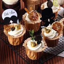 30入組烘焙紙杯,耐高溫杯子蛋糕杯墊,松餅和蛋糕模具 - 白色 - 查看 4