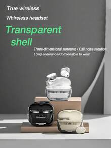 GENAI Wireless In-Ear Earphones With Ergonomic Design For Pressure-Free Comfortable Wearing, Equipped With 5.3 Chip For Minimal Delay, Enc Noise Reduction For Smart Calling, Up To 30 Hours Of Long Battery Life, Hifi 3d Surround Sound Quality With Powerful Bass, Touch Control For Easy And Quick Operation - Beige - View 1