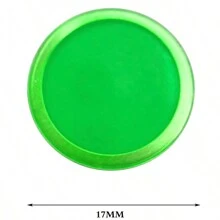 300 Pieces 17mm 5 Color  Red, Green, Yellow,Purple And Blue, Magnetic Transparent Bingo Counting Chips With Metal Edge