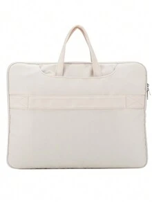 Cartoon Girl Printing Laptop Bag For Girls Women 15"Laptop Bag With Shoulder Strap And Luggage Strap - Light Pink - View 5